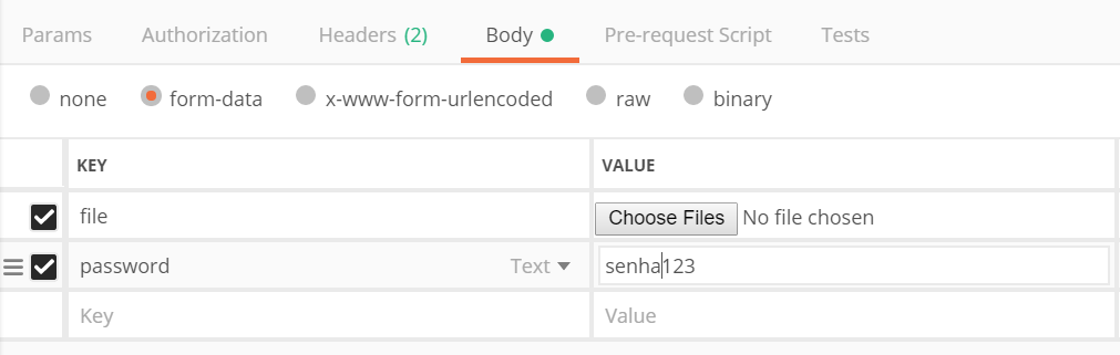 criacao do certificado